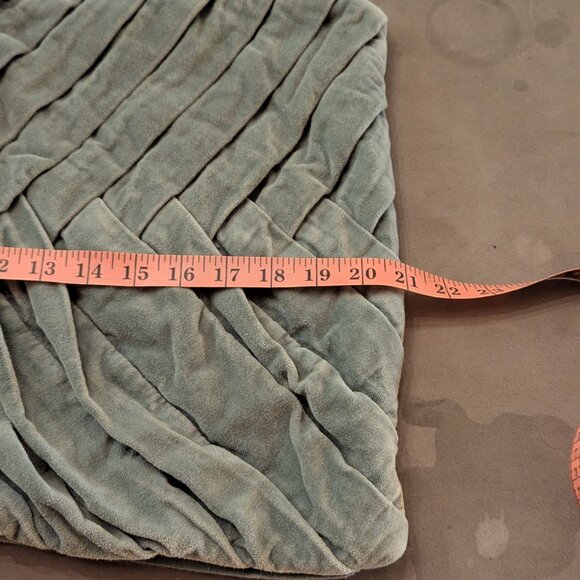 Sézane Large velvet cushion | Celadon - Picture 5 of 16